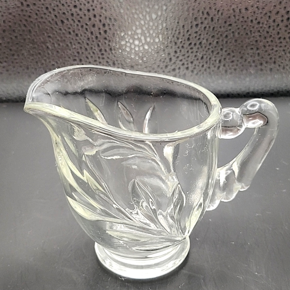 Vintage Indiana Glass Pressed Glass Creamer 3.75"